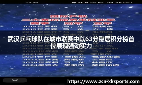 武汉乒乓球队在城市联赛中以63分稳居积分榜首位展现强劲实力